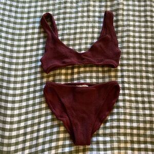 Youswim Eva standard waist two-piece in garnet